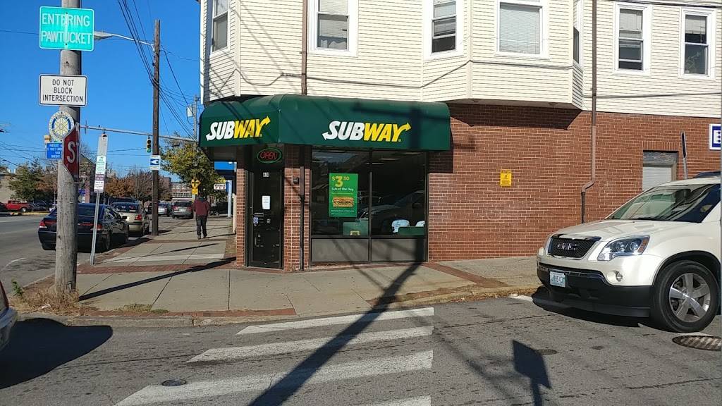 Subway | restaurant | 614 Pawtucket Ave, Pawtucket, RI 02860, USA | 4017278000 OR +1 401-727-8000