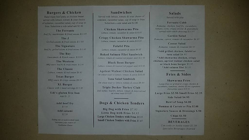 Ferrantes Kosher Cefa at JCC | restaurant | 6255 N Santa Monica Blvd, Whitefish Bay, WI 53217, USA | 4149678254 OR +1 414-967-8254