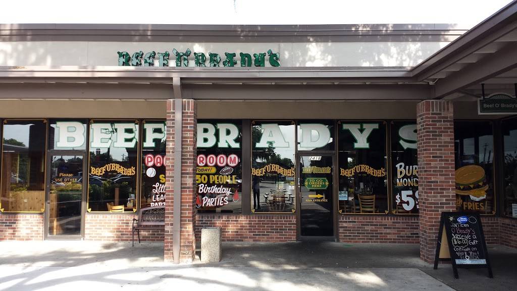 Beef O Bradys | restaurant | 2418 James L Redman Pkwy, Plant City, FL 33566, USA | 8137570300 OR +1 813-757-0300