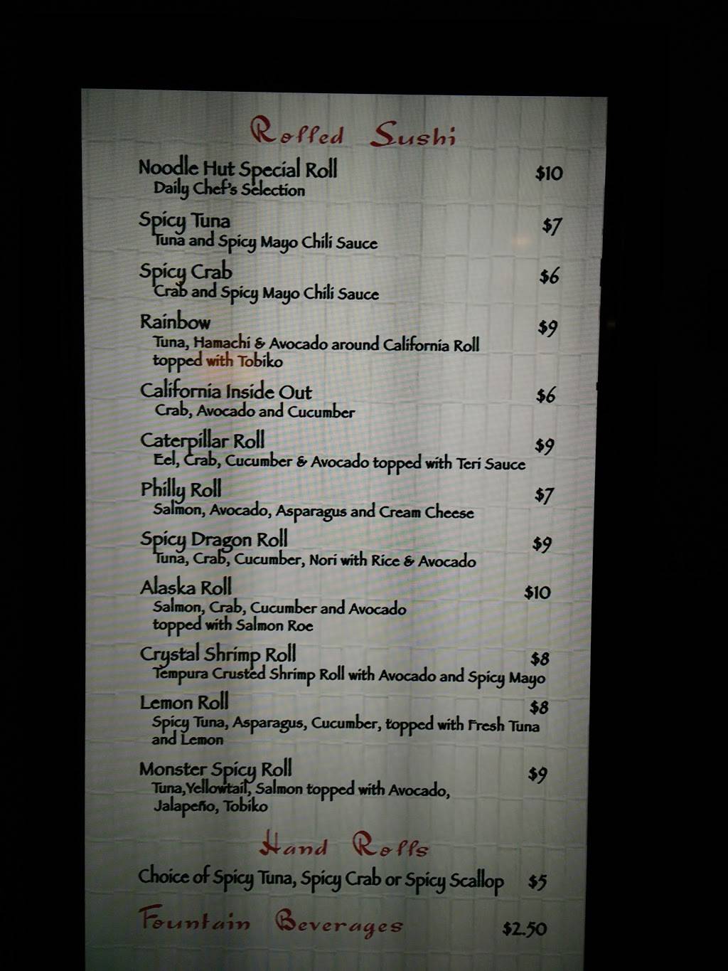 Noodle Hut & Sushi Bar | restaurant | Sparks, NV 89431, USA | 7553563300 OR +1 755-356-3300