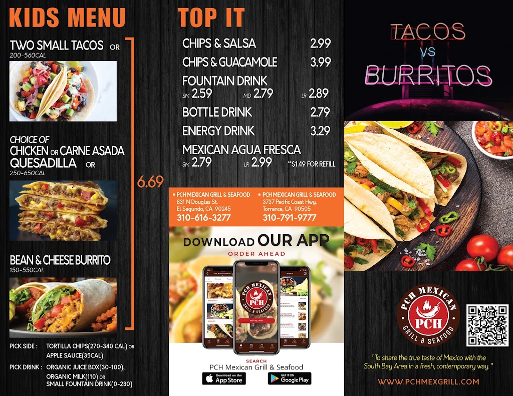 PCH MEXICAN GRILL & SEAFOOD #2 | restaurant | 3737 Pacific Coast Hwy, Torrance, CA 90505, USA | 3107919777 OR +1 310-791-9777