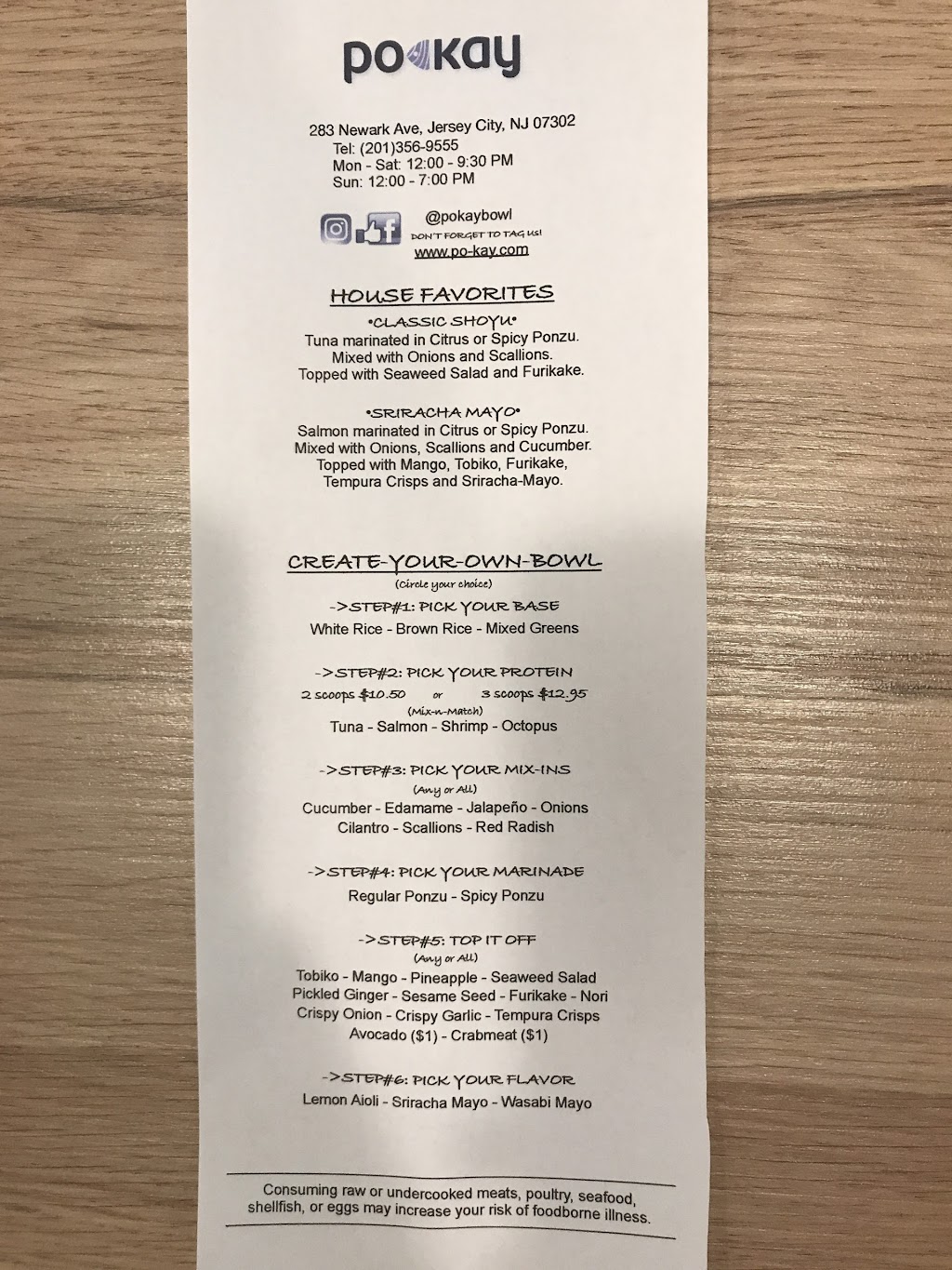 POKAY | restaurant | 283 Newark Ave, Jersey City, NJ 07302, USA | 2013569555 OR +1 201-356-9555
