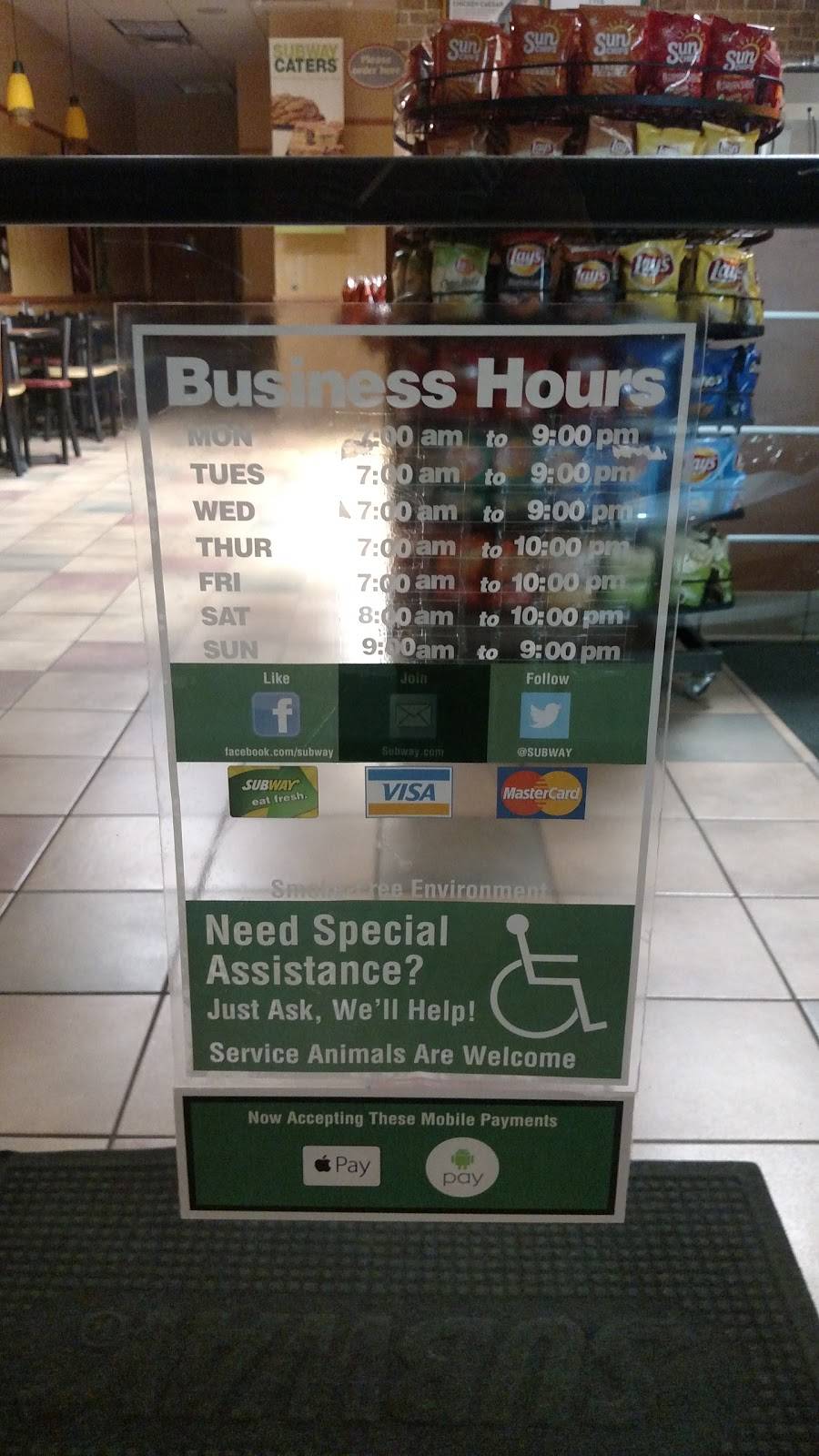 Subway | restaurant | 6155 TN-99, Rockvale, TN 37153, USA | 6158676884 OR +1 615-867-6884