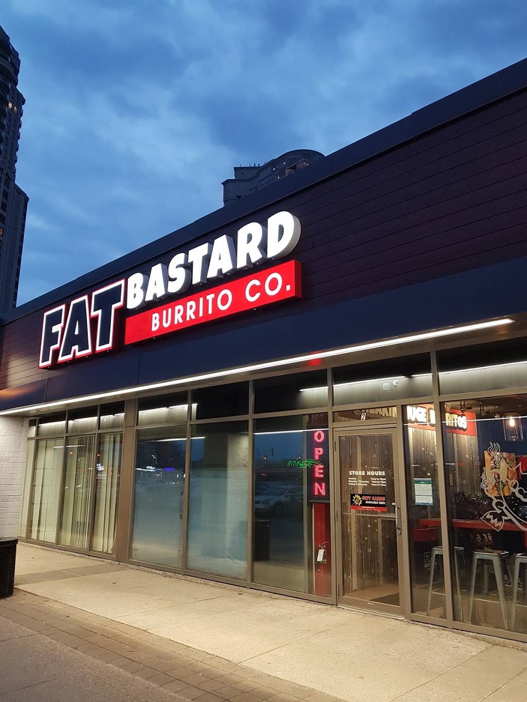 Fat Bastard Burrito Co. | restaurant | 30 Eglinton Ave W Unit 2, Mississauga, ON L5R 3E7, Canada | 9052328761 OR +1 905-232-8761