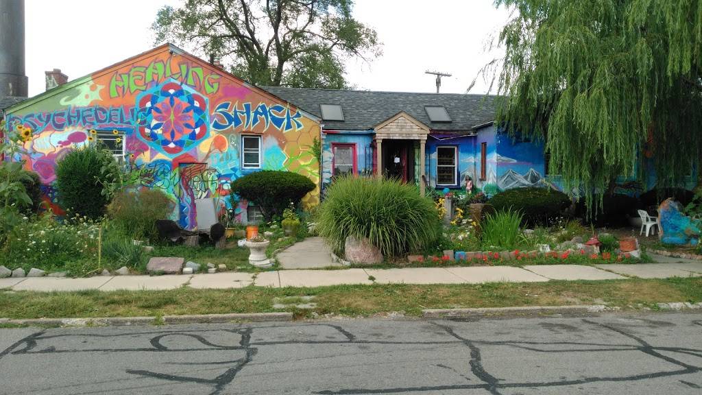 Psychedelic Healing Shack and Vegetarian Cafe | restaurant | 18700 Woodward Ave, Detroit, MI 48203, USA | 3133662247 OR +1 313-366-2247