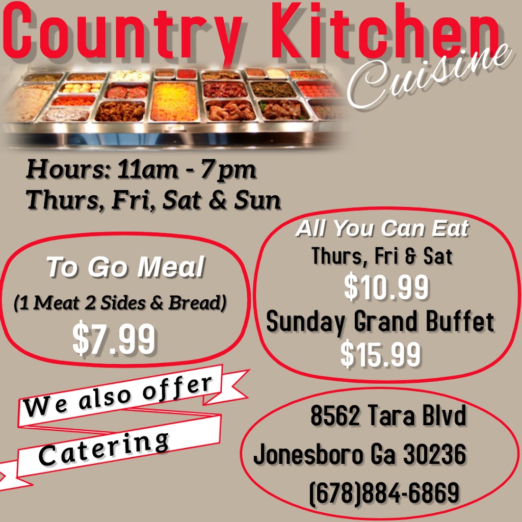 Country Kitchen Cuisine Buffet | restaurant | 8562 Tara Blvd, Jonesboro, GA 30236, USA | 6788846869 OR +1 678-884-6869