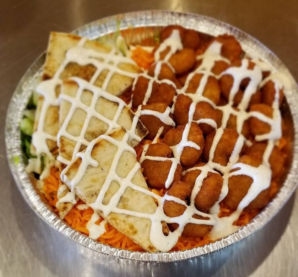 The Halal Chicken And Rice Company | restaurant | 8 Jerusalem Ave, Hicksville, NY 11801, USA | 5164339700 OR +1 516-433-9700