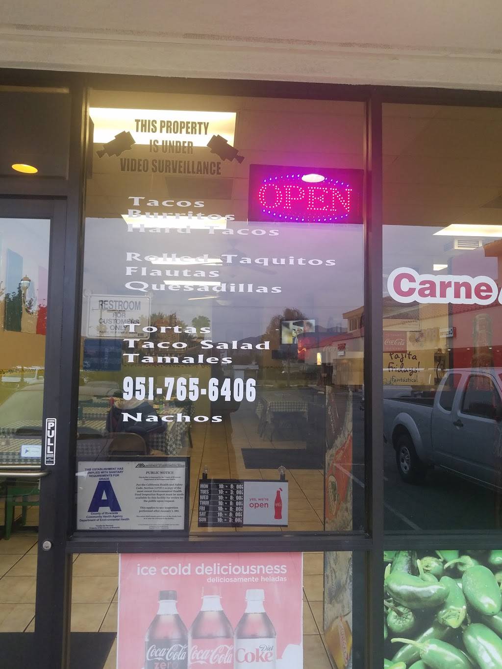 Cocina Tacos El Rey | restaurant | 2920 E Florida Ave, Hemet, CA 92544, USA | 9517656406 OR +1 951-765-6406