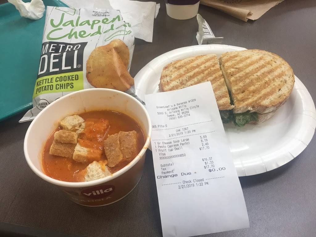 Green Leafs & Bananas | restaurant | 5000 S Arizona Mills Cir Ste 655, Tempe, AZ 85282, USA | 6026353774 OR +1 602-635-3774