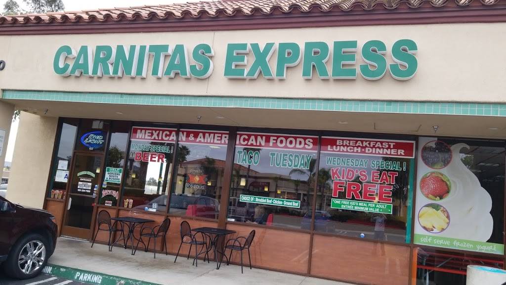 Carnitas Express | restaurant | 25030 Hancock Ave #102, Murrieta, CA 92562, USA | 9513047999 OR +1 951-304-7999