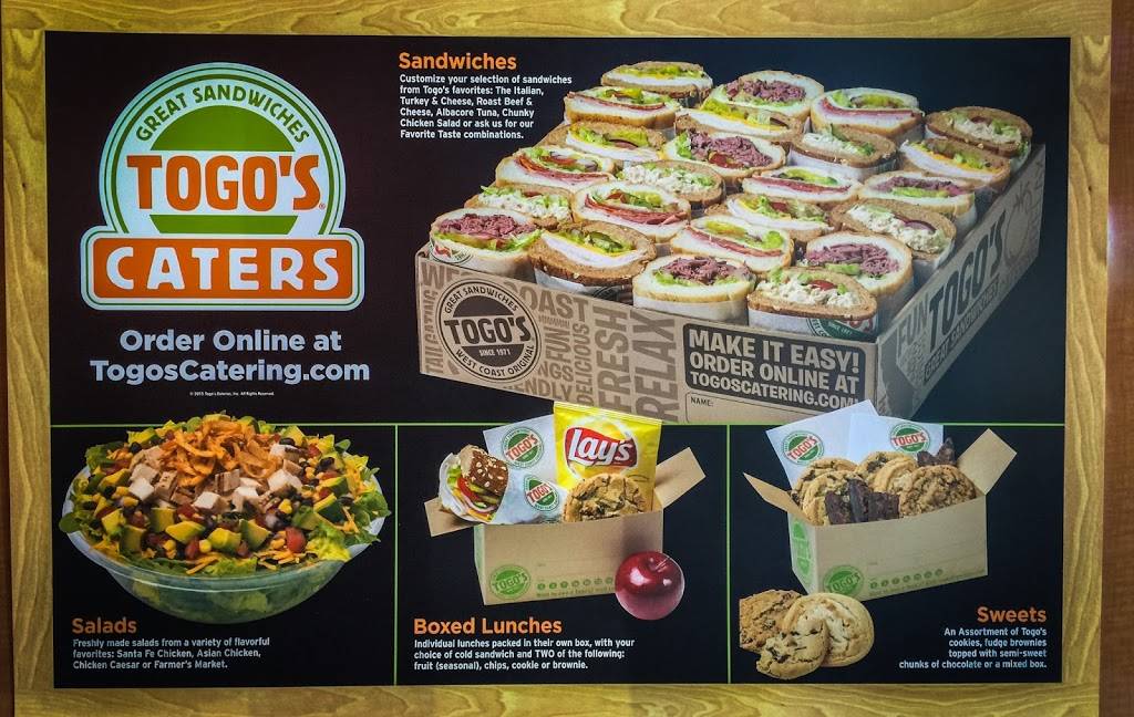 TOGOS Sandwiches | meal takeaway | 242 Redwood Shores Pkwy, Redwood City, CA 94065, USA | 6506547760 OR +1 650-654-7760