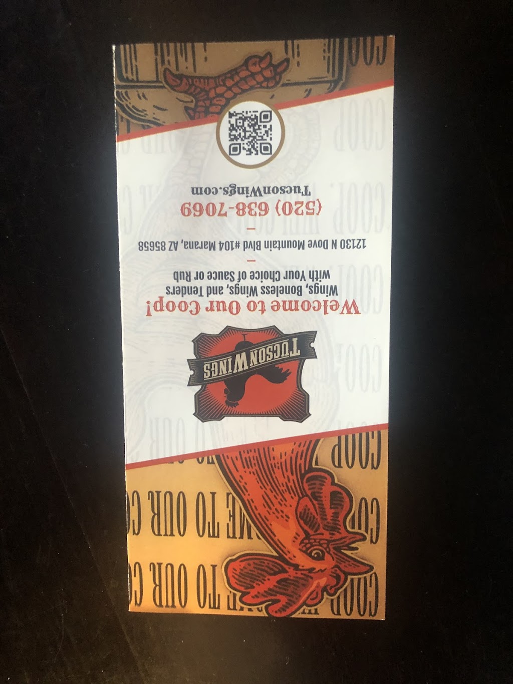 Tucson Wings | restaurant | 12130 N Dove Mountain Blvd, Marana, AZ 85658, USA | 5206387069 OR +1 520-638-7069