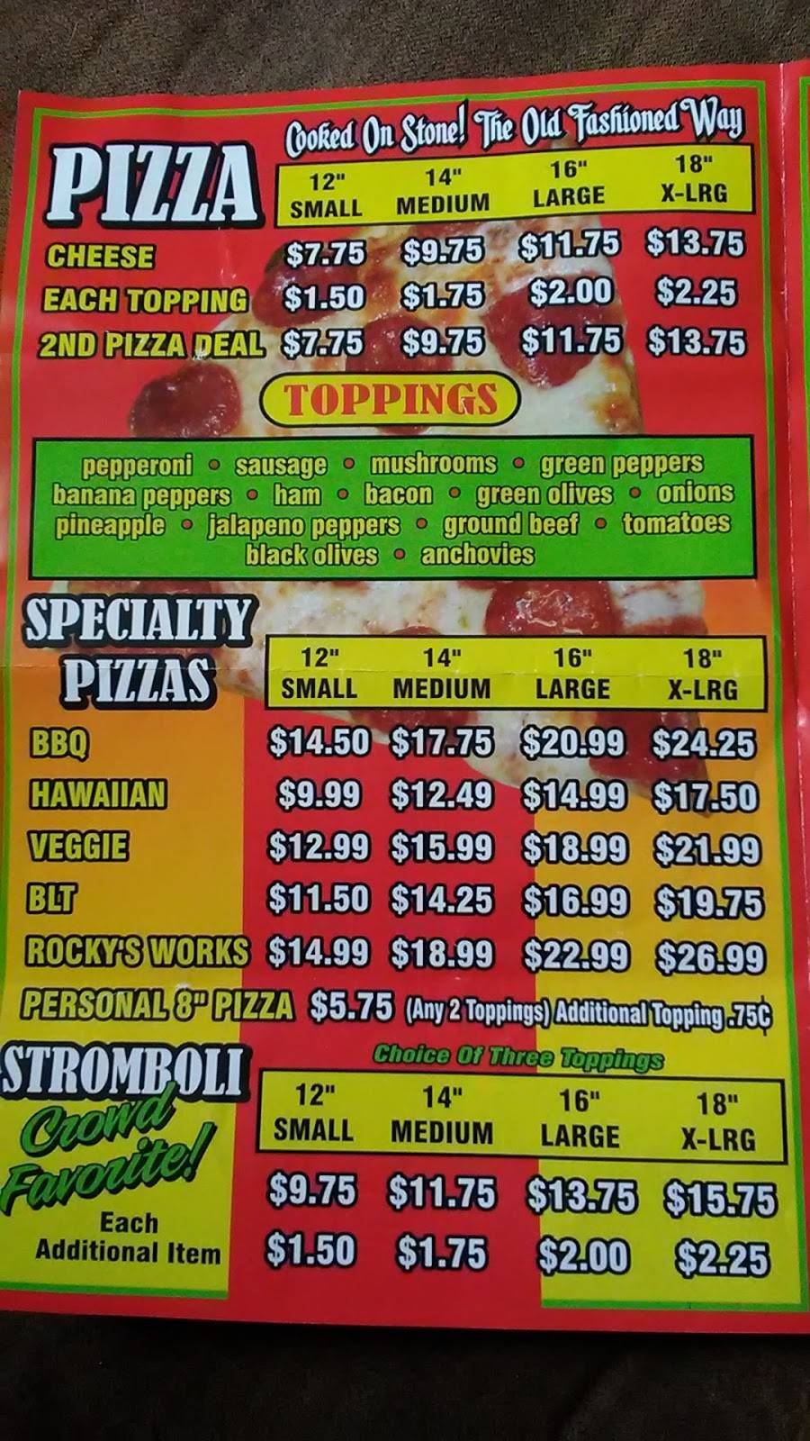 Rockys Pizza | restaurant | 6012 Linden Rd #3, Swartz Creek, MI 48473, USA | 8106554242 OR +1 810-655-4242