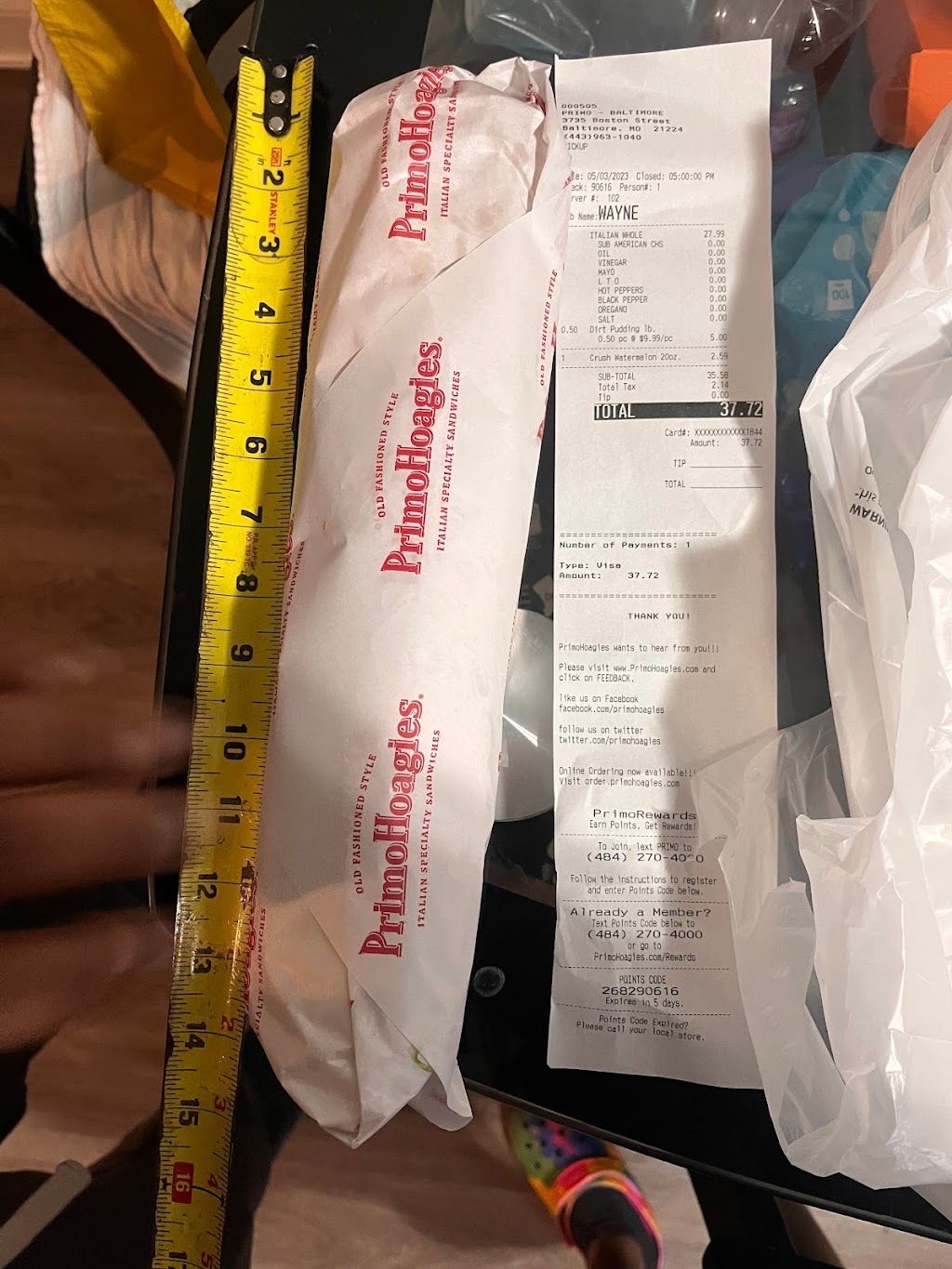 PrimoHoagies | meal takeaway | 3735 Boston St, Baltimore, MD 21224, USA | 4438352177 OR +1 443-835-2177