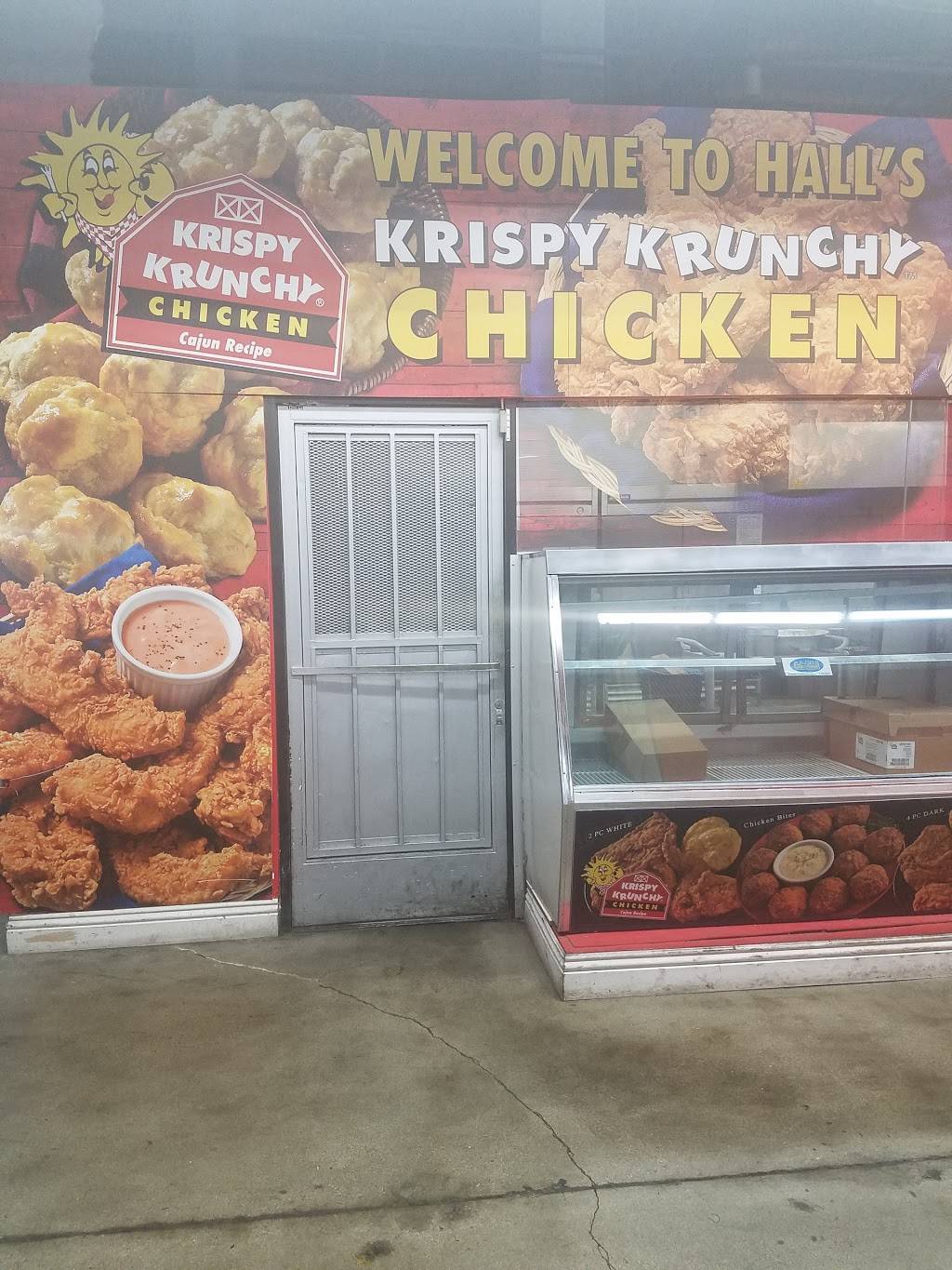 Halls Krispy Krunchy Chicken | restaurant | 1600 west slauson ave, Booth I-31, Los Angeles, CA 90047, USA | 3233053059 OR +1 323-305-3059