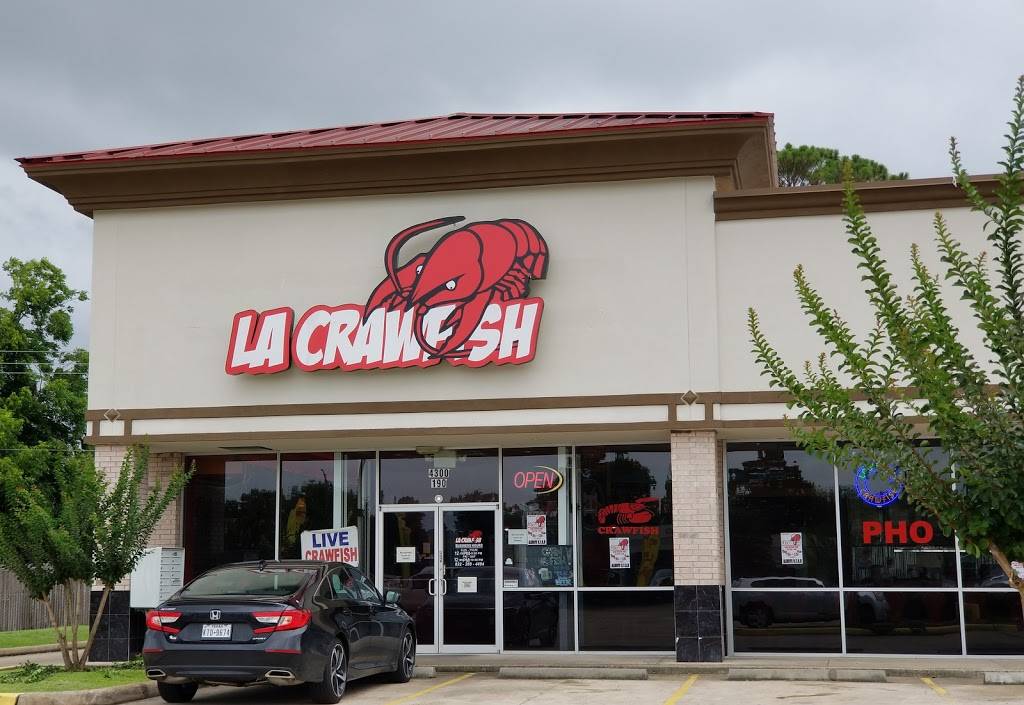 LA Crawfish | restaurant | 4300 Fairmont Pkwy Ste 190, Pasadena, TX 77504, USA | 8322884494 OR +1 832-288-4494