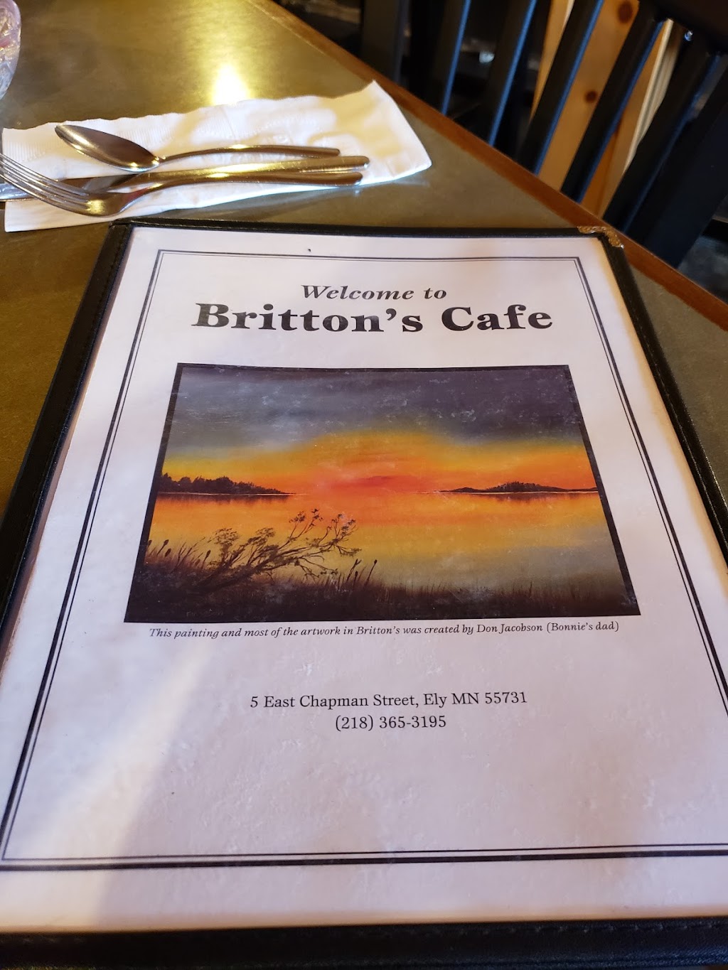 Brittons Café Inc. | restaurant | 5 E Chapman St, Ely, MN 55731, USA | 2183653195 OR +1 218-365-3195