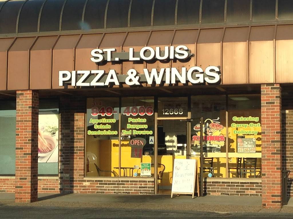 St Louis Pizza & Wings | restaurant | 12668 Lamplighter Square Shopping Center, St. Louis, MO 63128, USA | 3148494006 OR +1 314-849-4006