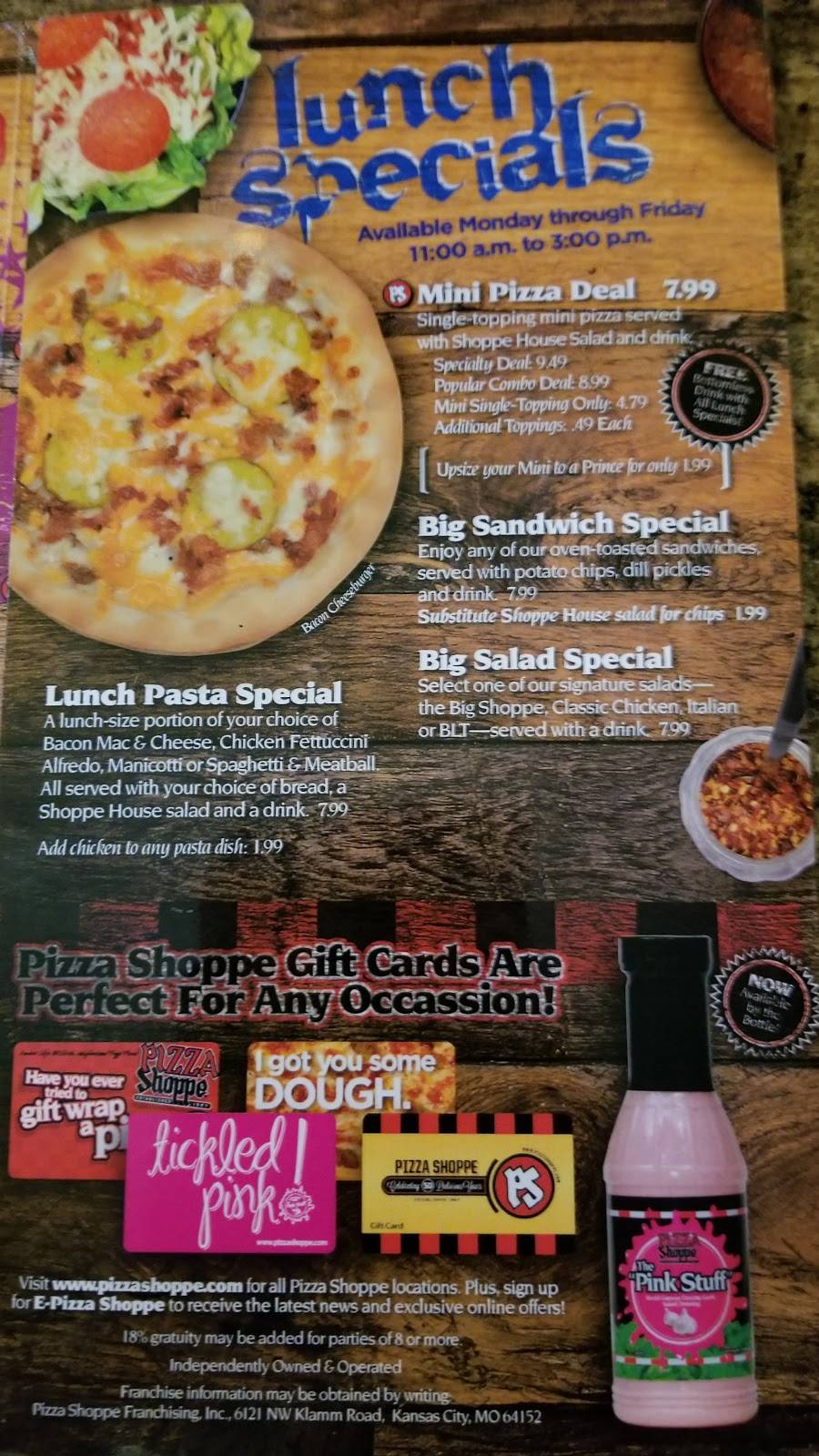 Pizza Shoppe | restaurant | 736 W Park St, Olathe, KS 66061, USA | 9137644555 OR +1 913-764-4555