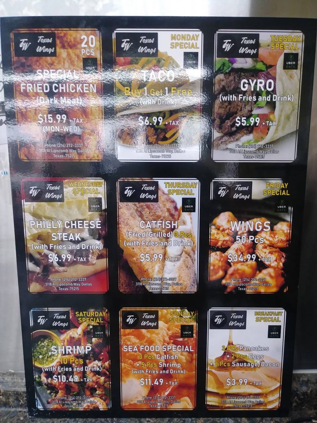 Texas wing stop | restaurant | 3118 Al Lipscomb Way, Dallas, TX 75215, USA | 2142723337 OR +1 214-272-3337