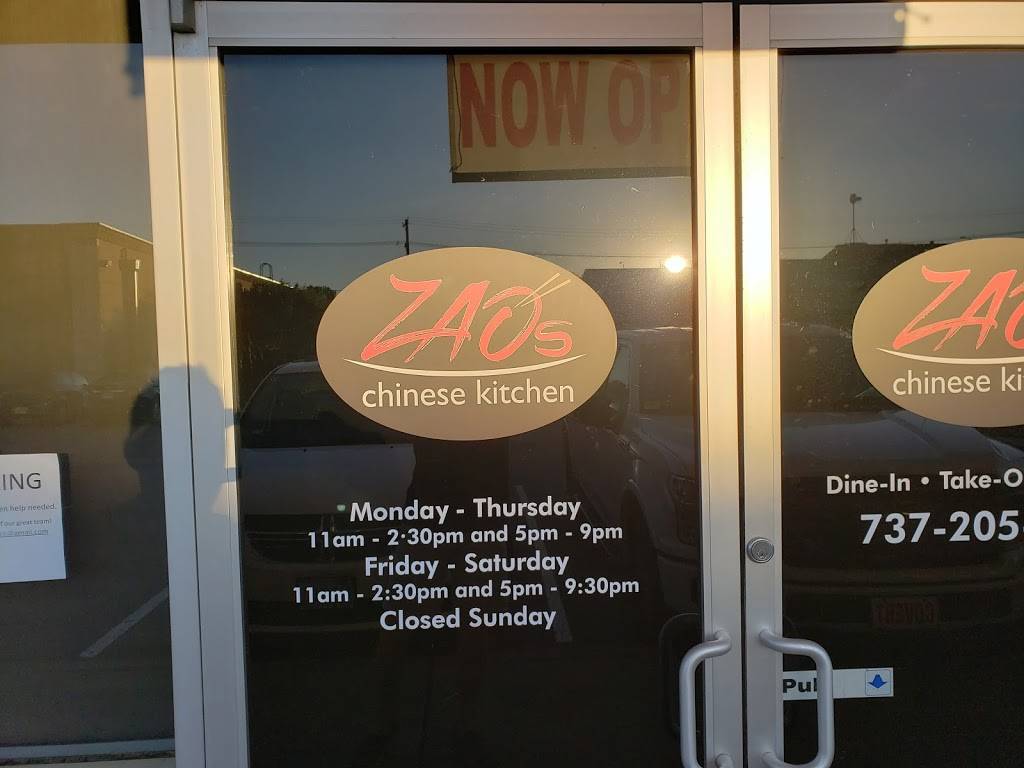 Zaos Chinese Kitchen | restaurant | 1540 Cypress Creek Road #110, Cedar Park, TX 78613, USA | 7372055987 OR +1 737-205-5987