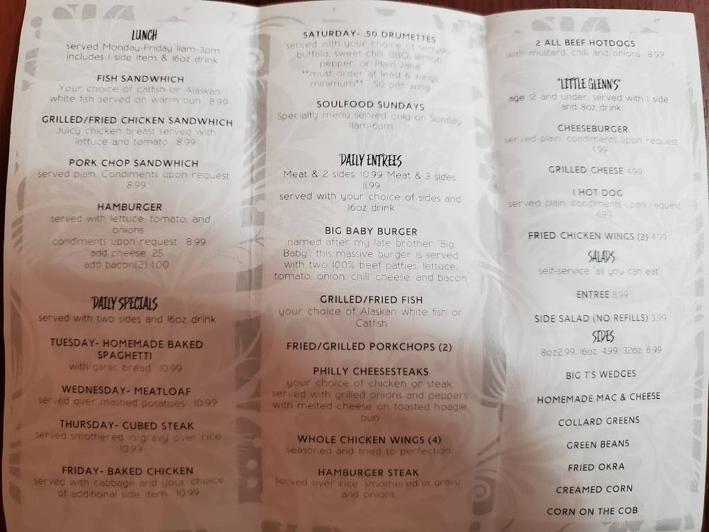 Big Glenns Grill | restaurant | 18155 Asheville Hwy, Campobello, SC 29322, USA | 8644681062 OR +1 864-468-1062