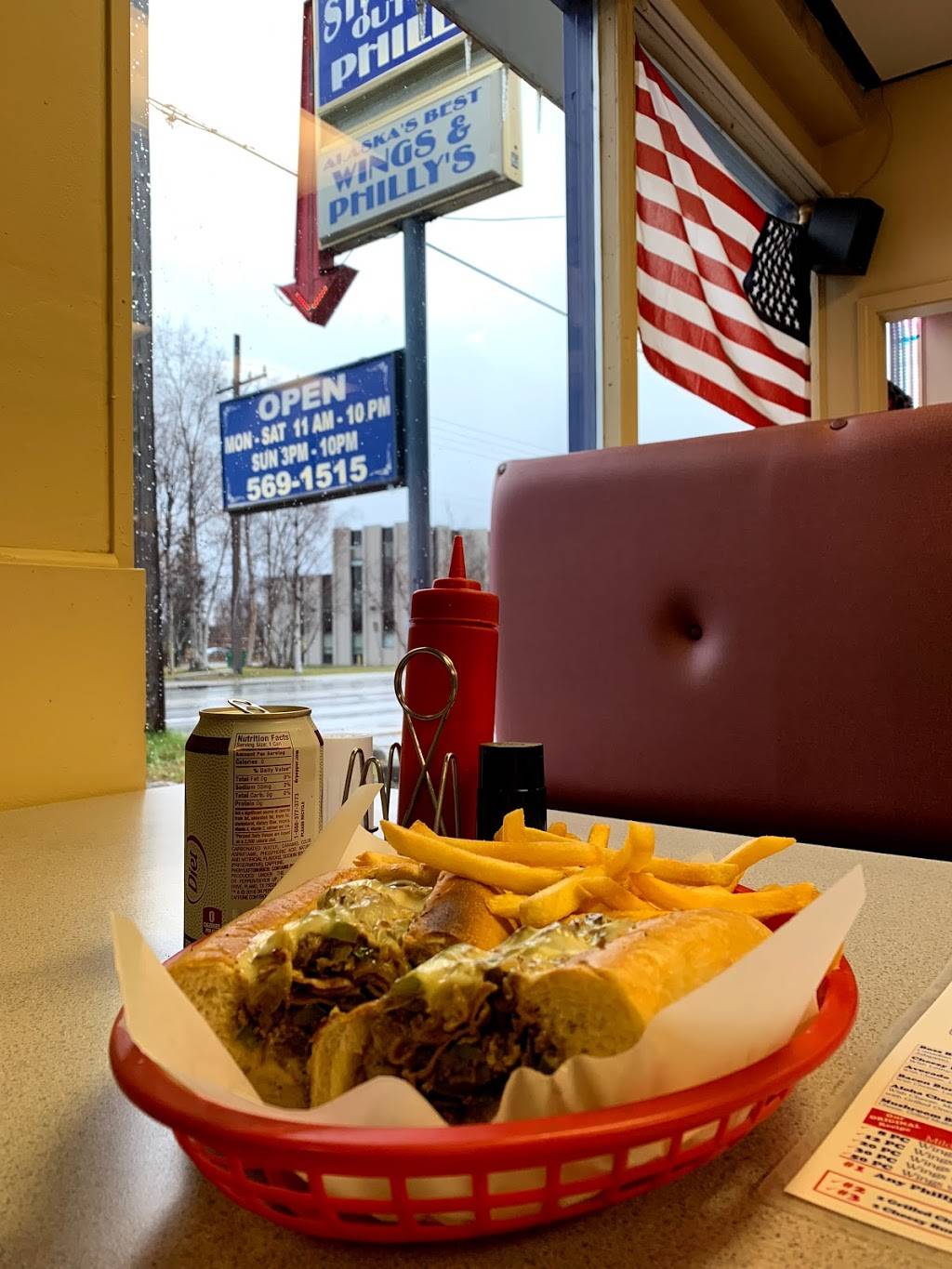 Straight Out of Philly | restaurant | 210 E Fireweed Ln, Anchorage, AK 99503, USA | 9075691515 OR +1 907-569-1515