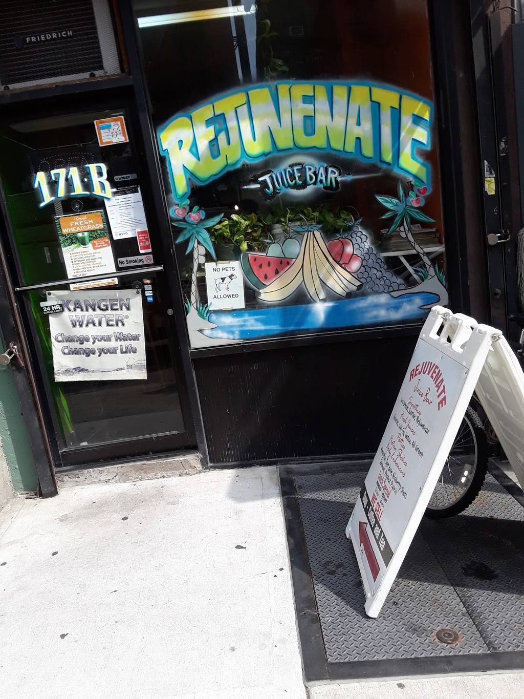 Rejuvenate Juice bar | restaurant | 171 W 133rd St, New York, NY 10030, USA | 2123901650 OR +1 212-390-1650
