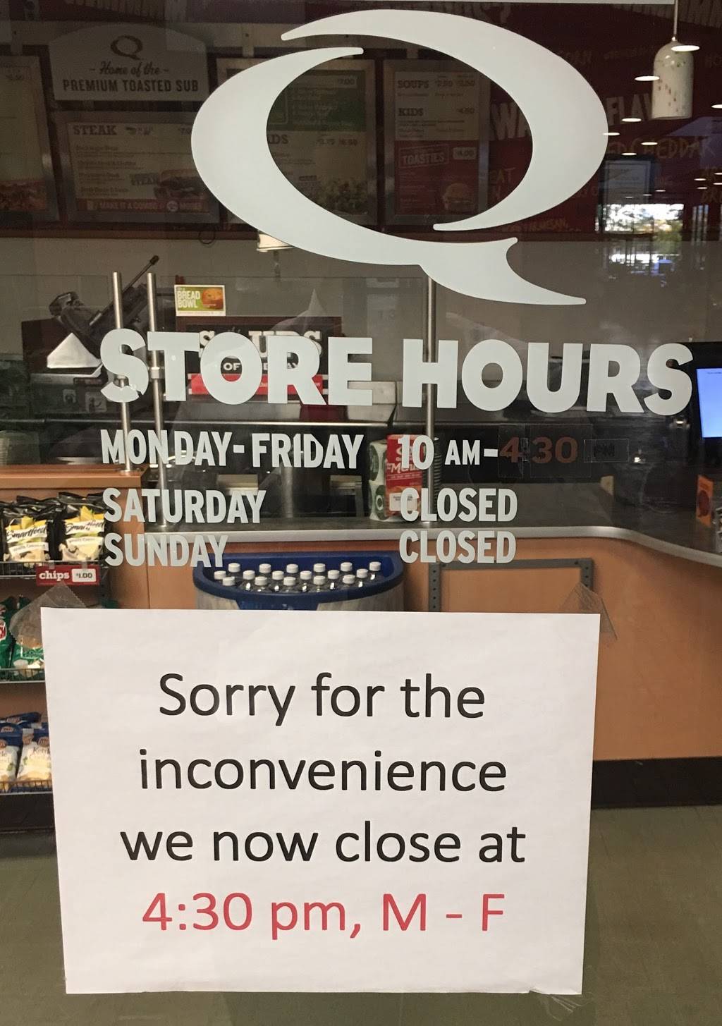 Quiznos | restaurant | 76 S Main St Suite 130, Akron, OH 44308, USA | 3303767777 OR +1 330-376-7777