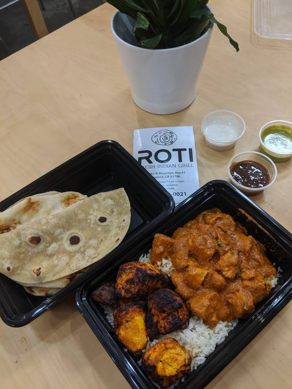 Roti Fresh Indian Grill | restaurant | 1042 N Mountain Ave #1a, Upland, CA 91786, USA | 9095790021 OR +1 909-579-0021