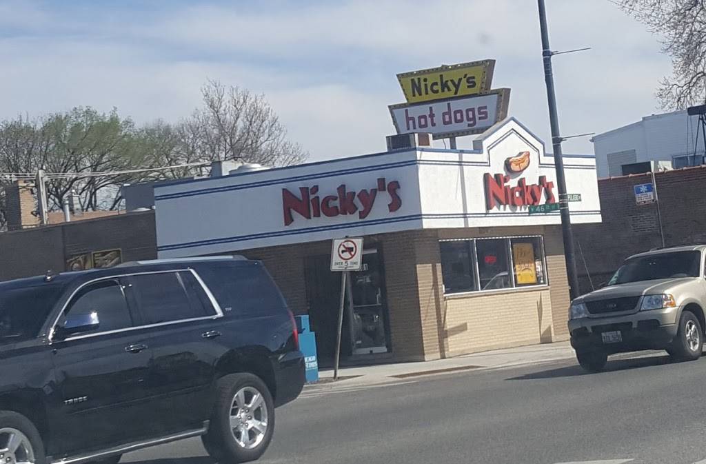 Nickys Hot Dogs | restaurant | 4601 S Pulaski Rd, Chicago, IL 60632, USA | 7735234555 OR +1 773-523-4555