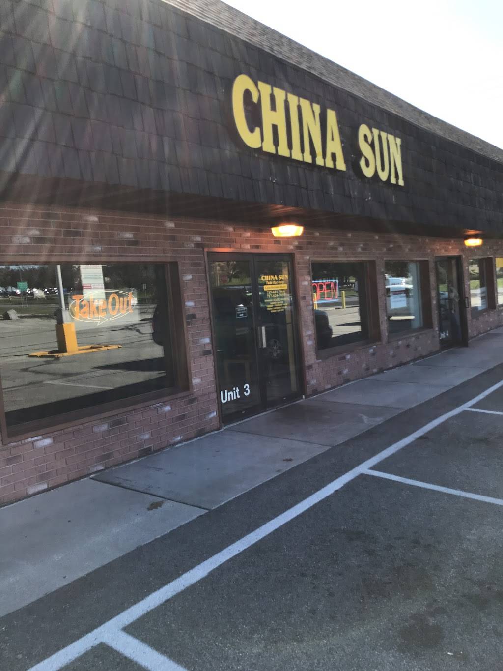 China Sun Restaurant | restaurant | 9462, 6115 York Rd #3, New Oxford, PA 17350, USA | 7176247166 OR +1 717-624-7166