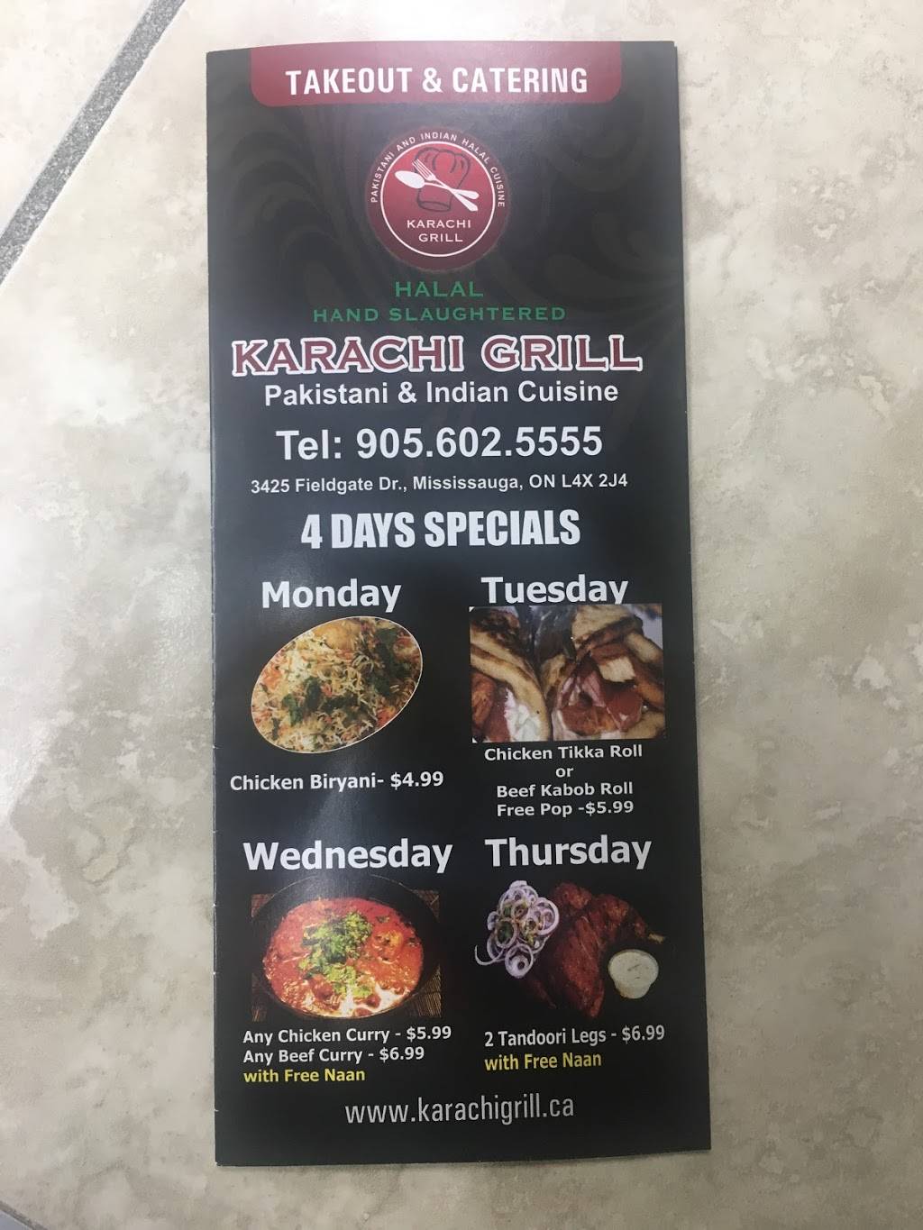 Karachi Grill | restaurant | 3425 Fieldgate Dr Unit 10, Mississauga, ON L4X 2J4, Canada | 9056025555 OR +1 905-602-5555