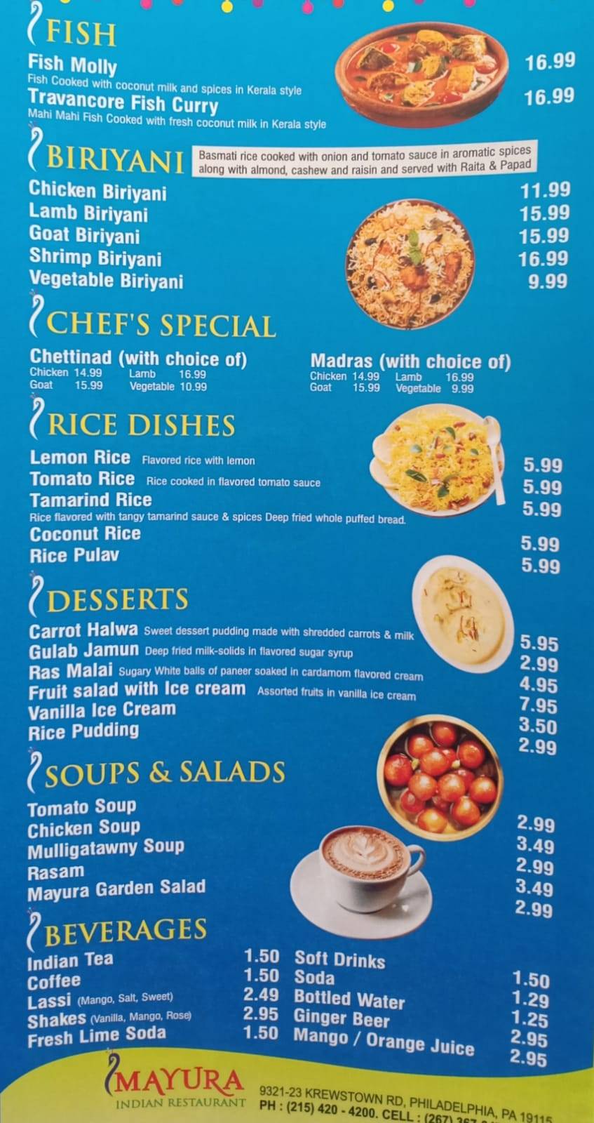 Mayura Indian Restaurant | restaurant | 9321-23 Krewstown Rd, Philadelphia, PA 19115, USA | 2154204200 OR +1 215-420-4200