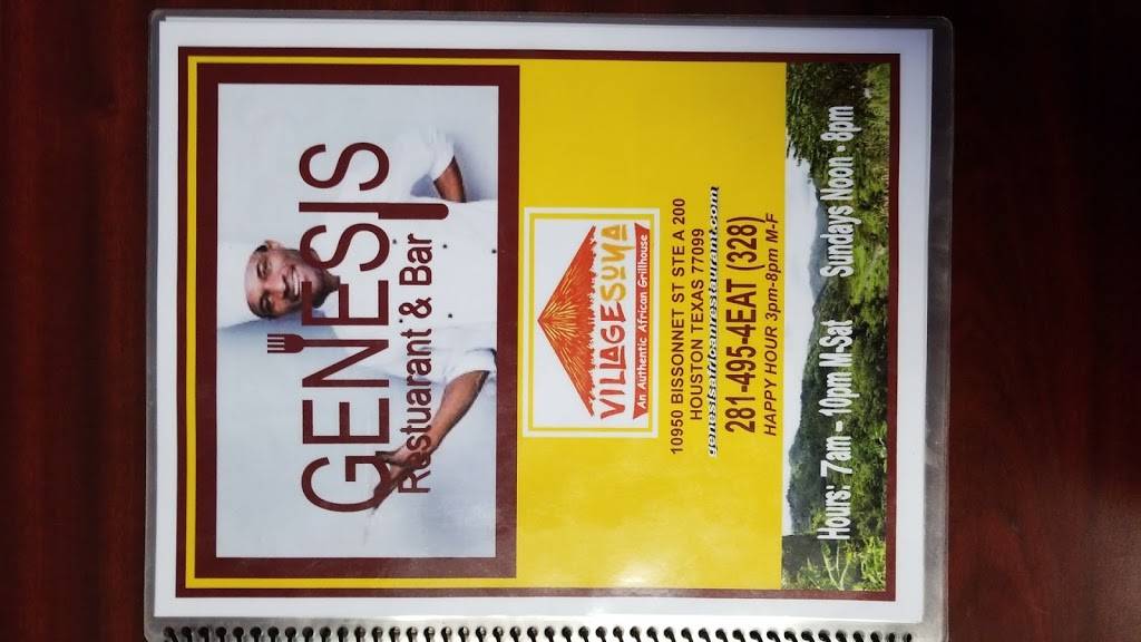 Genesis | restaurant | 10950 Bissonnet St, Houston, TX 77099, USA | 2814954328 OR +1 281-495-4328