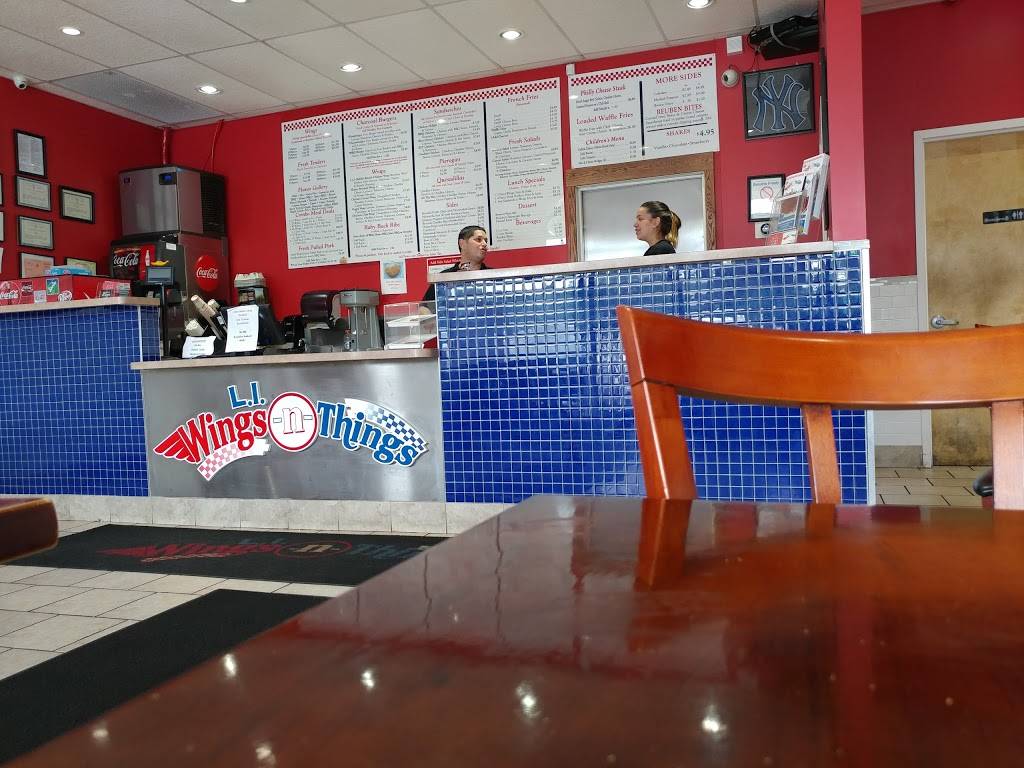 L.I. Wings-N-Things | restaurant | 1105 Horseblock Road H, Farmingville, NY 11738, USA | 6316969464 OR +1 631-696-9464