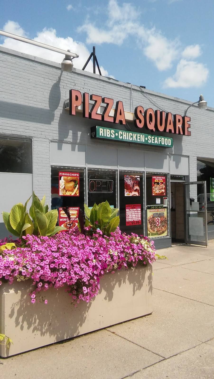 Pizza Square | restaurant | 10770 W Nine Mile Rd, Oak Park, MI 48237, USA | 2485474414 OR +1 248-547-4414