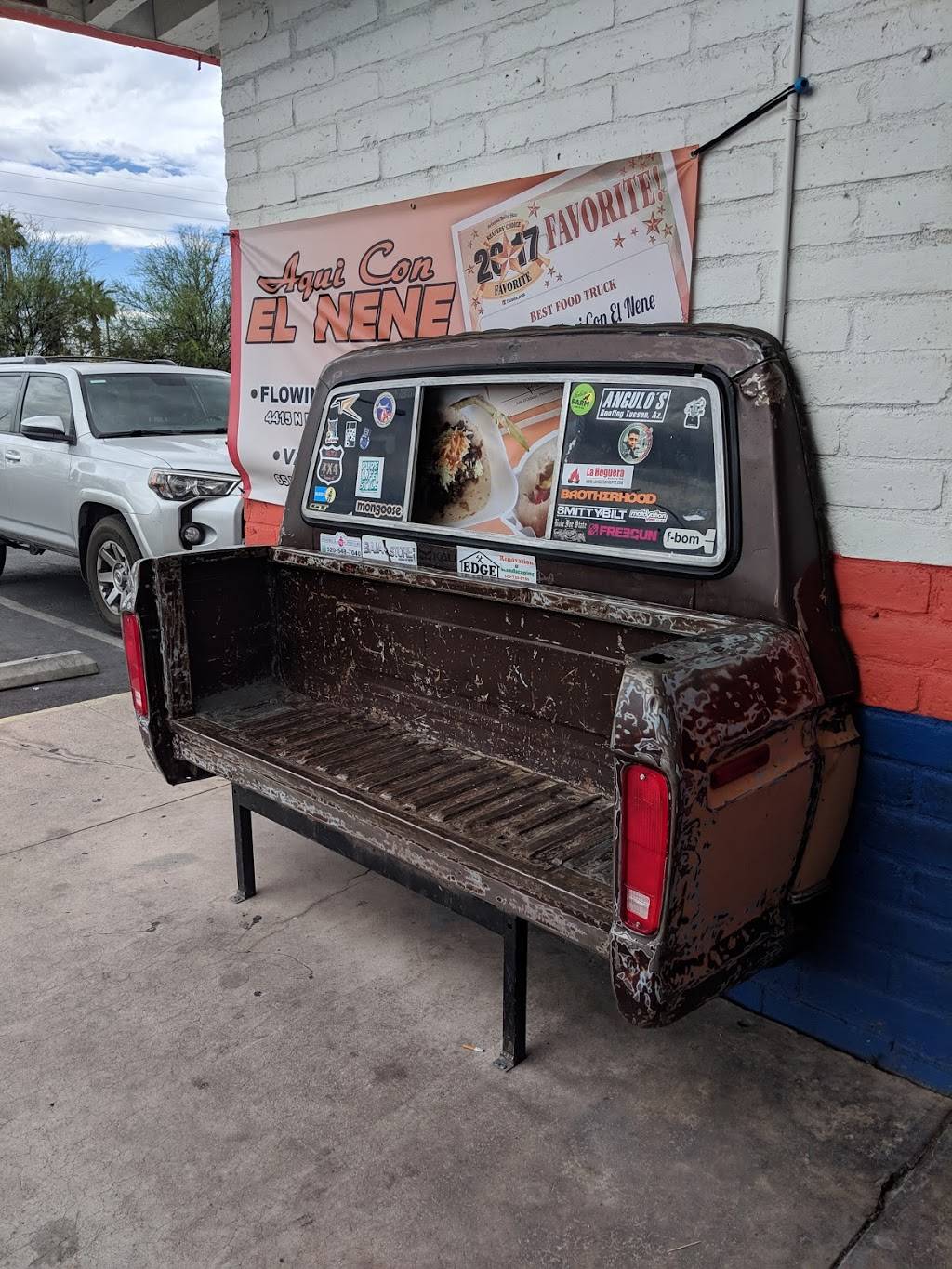 Taqueria Aqui Con El Nene | restaurant | 4415 N Flowing Wells Rd, Tucson, AZ 85705, USA | 5203121666 OR +1 520-312-1666