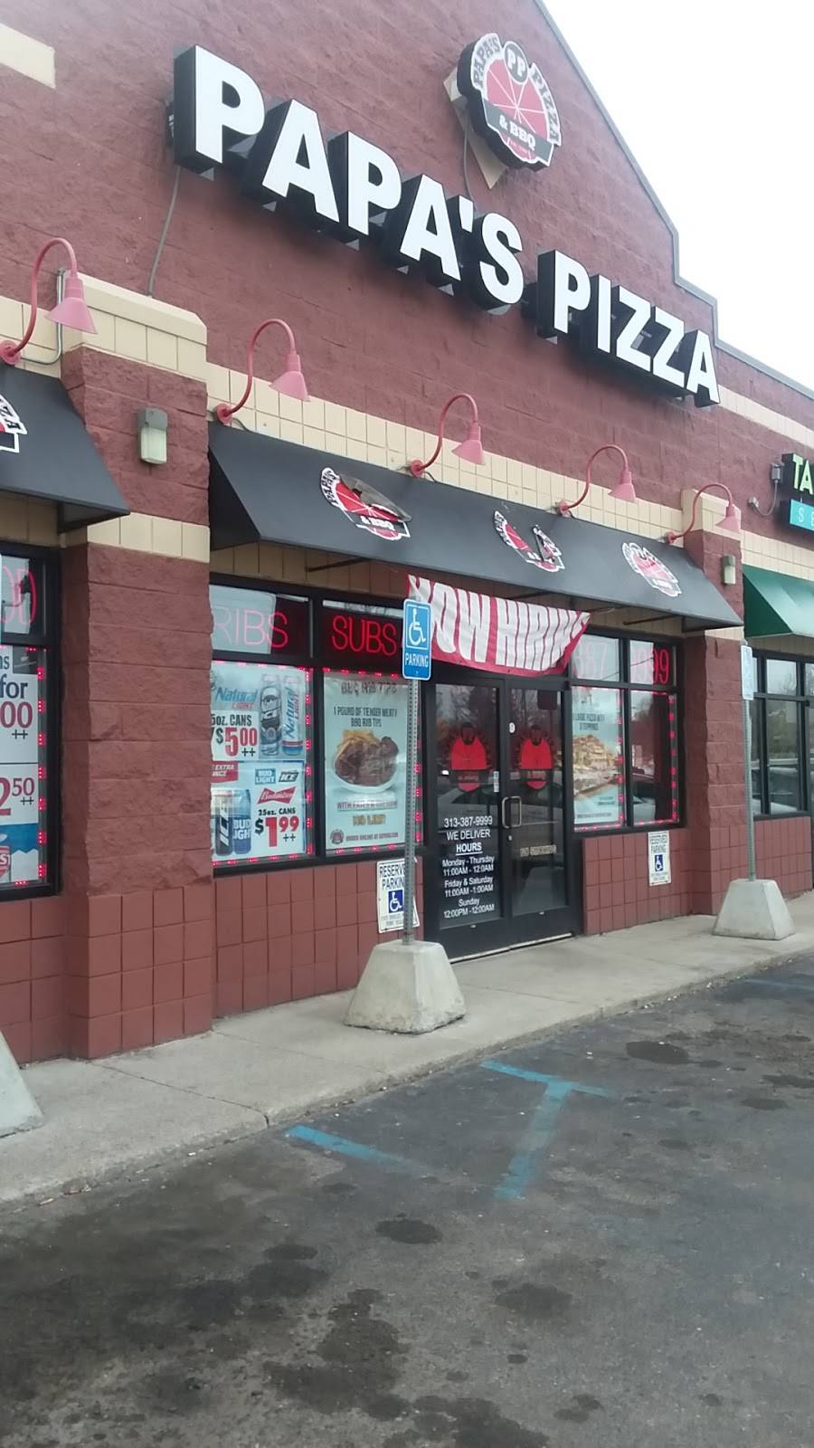 Papas Pizza | restaurant | 25059 Grand River Ave, Redford Charter Twp, MI 48240, USA | 3133879999 OR +1 313-387-9999