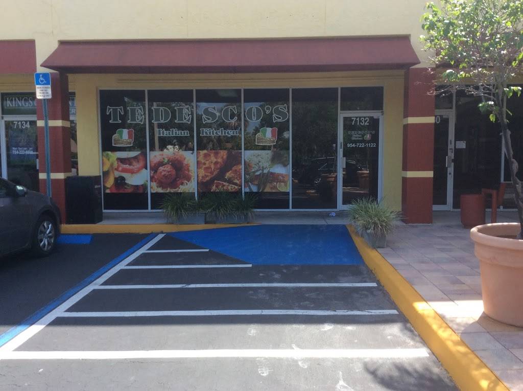 Tedescos Italian Kitchen | meal delivery | 7132 N Nob Hill Rd, Tamarac, FL 33321, USA | 9547221122 OR +1 954-722-1122