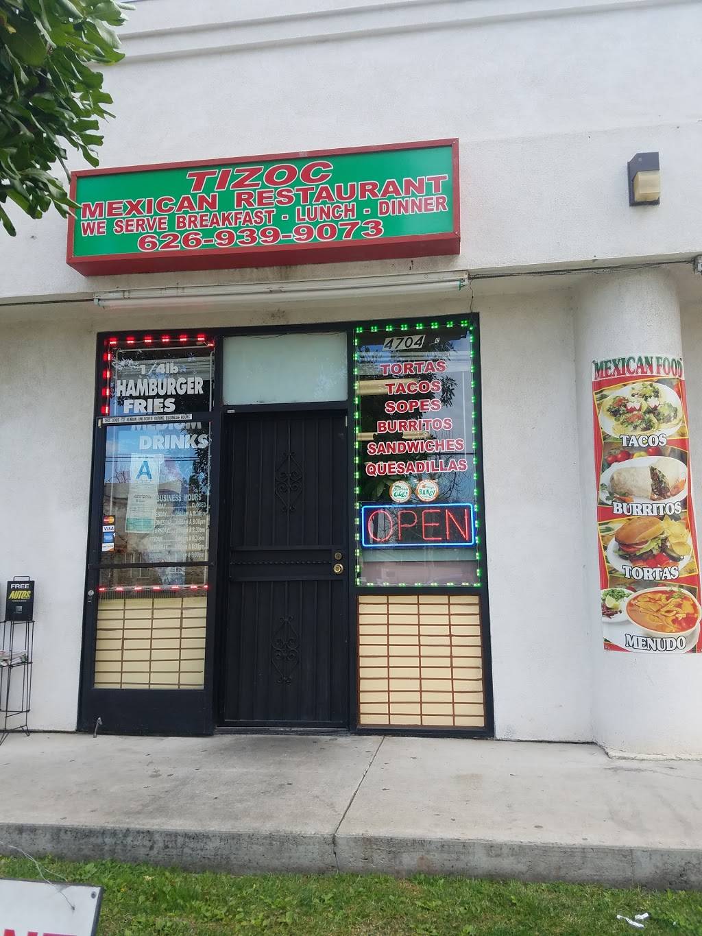 Tizoc | restaurant | 4704 Maine Ave c, Baldwin Park, CA 91706, USA | 6269399073 OR +1 626-939-9073