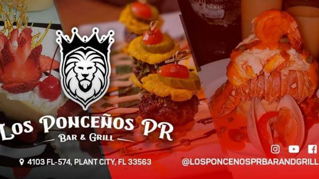 Los Ponceños PR Bar & Grill | restaurant | 4103 FL-574, Plant City, FL 33563, USA | 8136528164 OR +1 813-652-8164