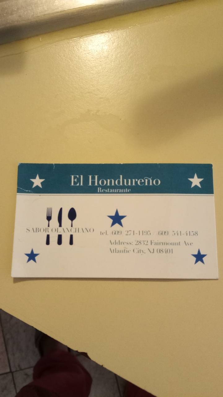 El Hondureño Restaurante | restaurant | 2832 Fairmount Ave, Atlantic City, NJ 08401, USA | 6095414158 OR +1 609-541-4158