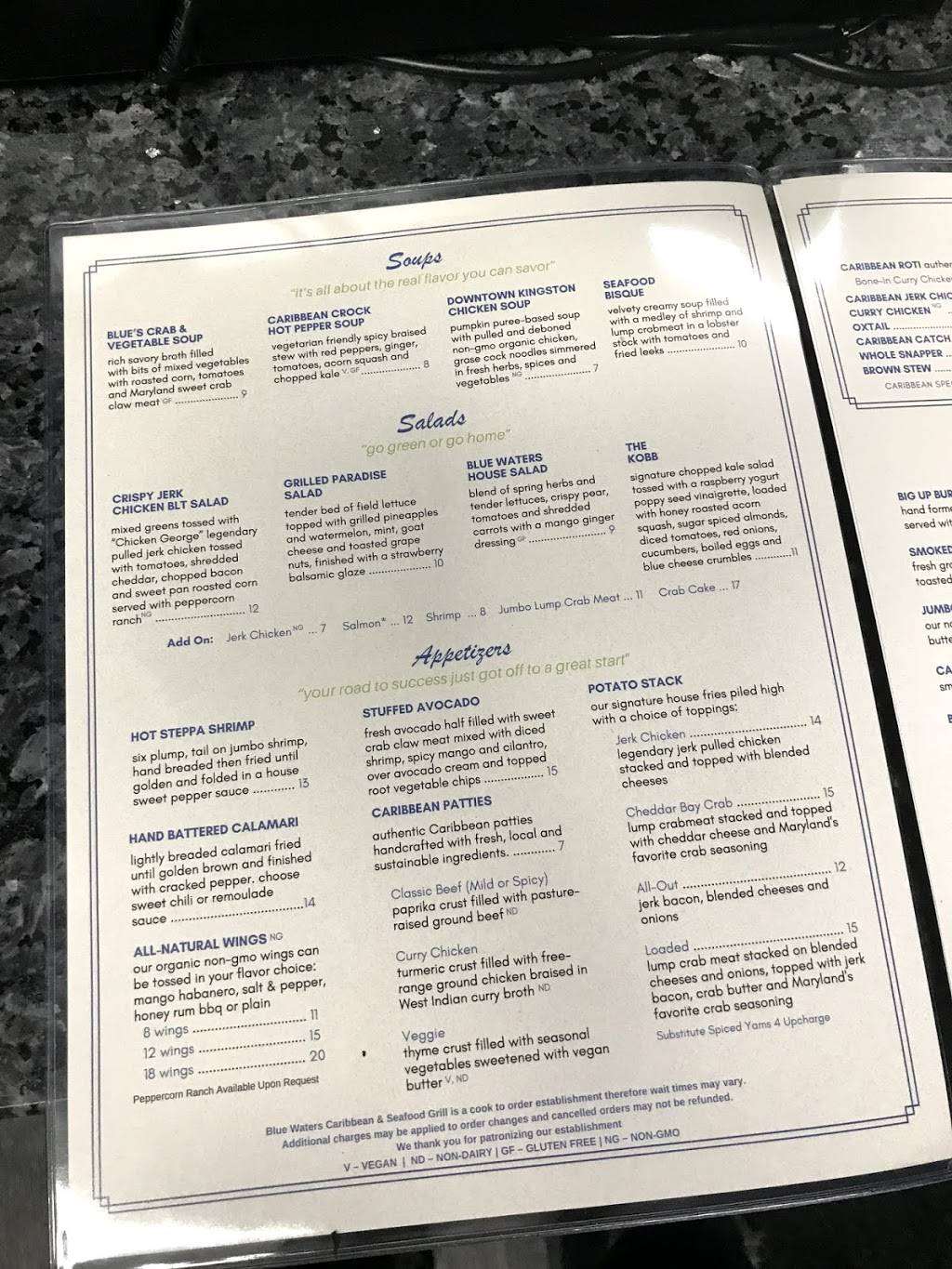 Blue Waters Caribbean & Seafood Grill | restaurant | 6349 Old Branch Ave, Temple Hills, MD 20748, USA | 3014491600 OR +1 301-449-1600