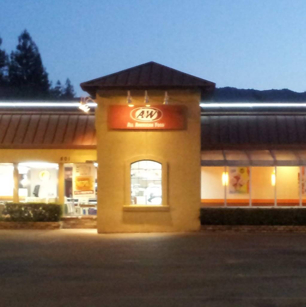 A&W | restaurant | 501 Main St, St Helena, CA 94574, USA | 7079634333 OR +1 707-963-4333
