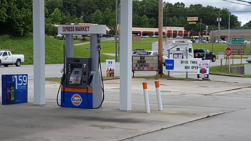 Express Market (Gulf Gas) | restaurant | 1101 W Main St, Livingston, TN 38570, USA | 9318237003 OR +1 931-823-7003