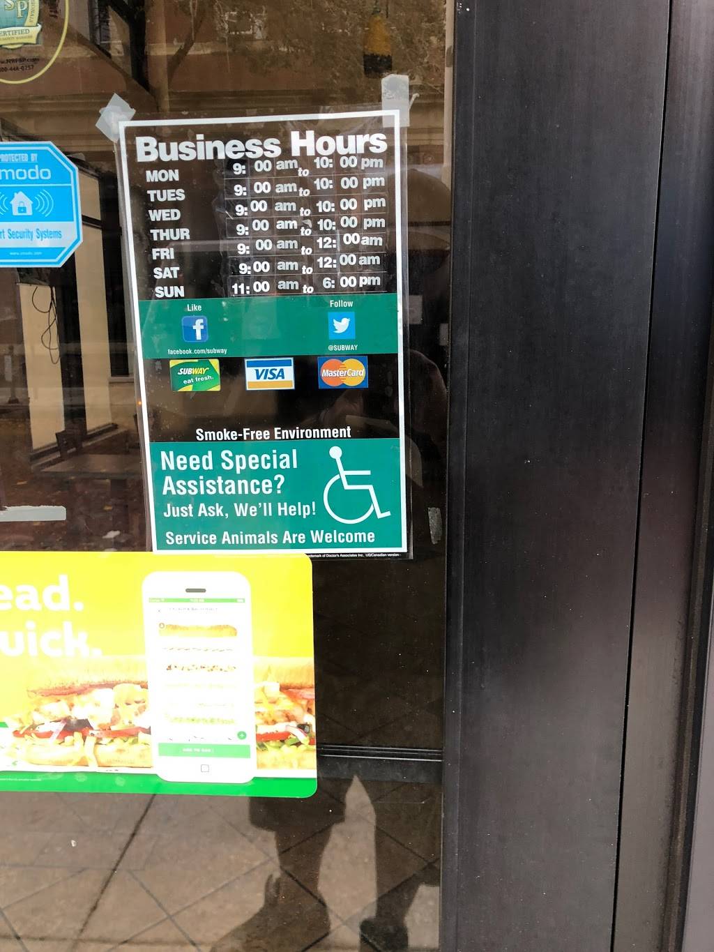 Subway Restaurants | restaurant | 1632 E 7th Ave, Ybor City, FL 33605, USA | 8132473060 OR +1 813-247-3060