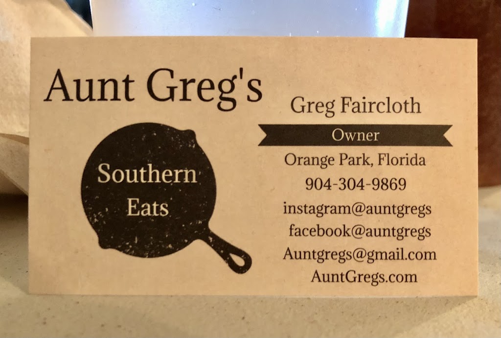 Aunt Greg’s Southern Eats | restaurant | Orange Park, FL 32073, USA | 9043049869 OR +1 904-304-9869