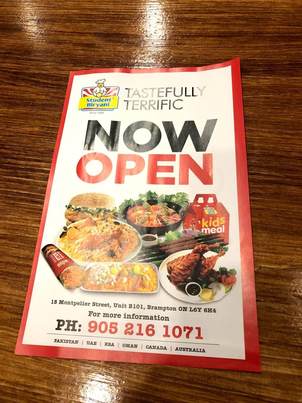 Students Biryani | restaurant | 15 Montpelier St, Brampton, ON L6Y 6H4, Canada | 9052161071 OR +1 905-216-1071