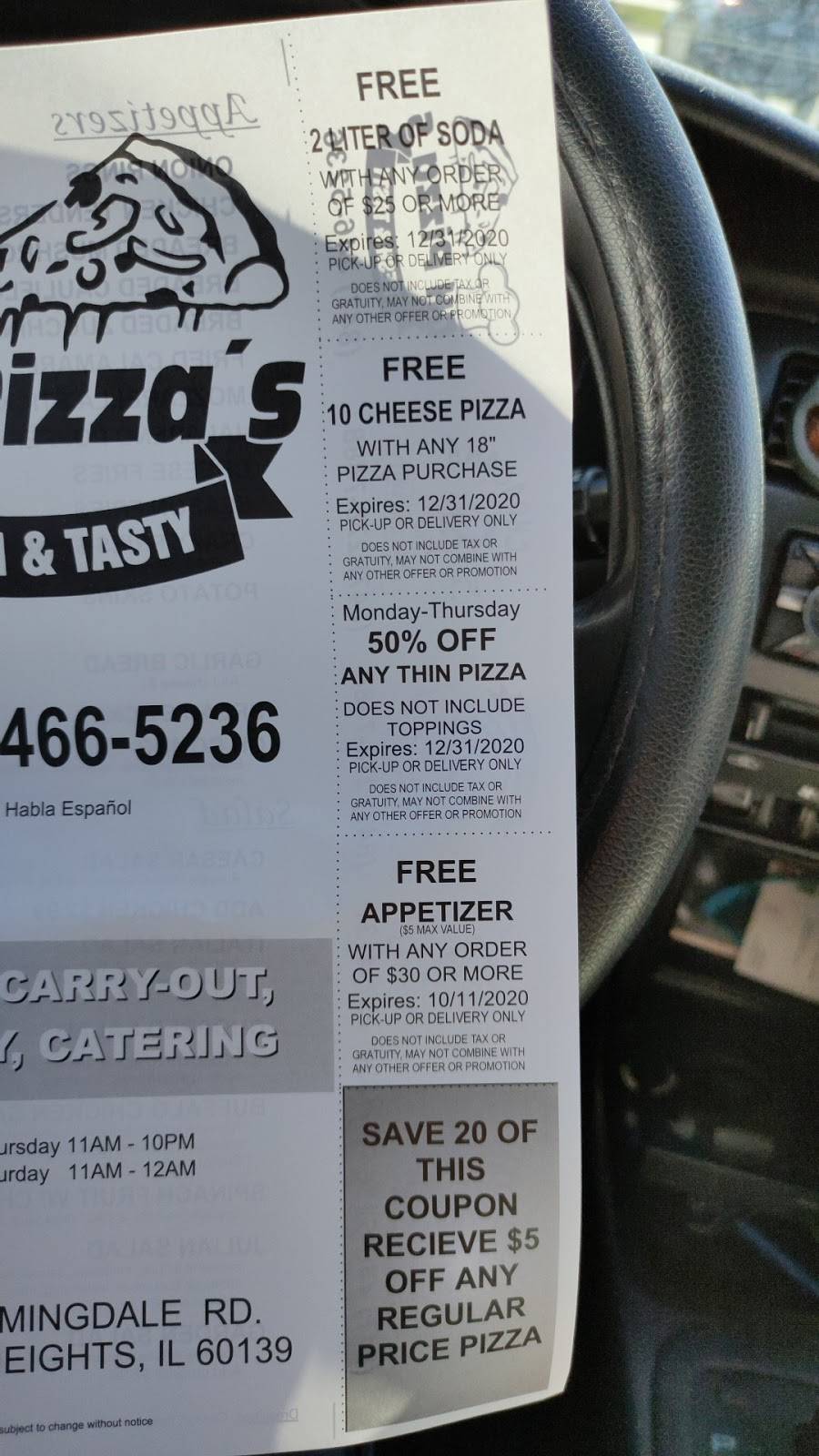 GH Pizzas | restaurant | 2113 Bloomingdale Rd, Glendale Heights, IL 60139, USA | 8474665236 OR +1 847-466-5236